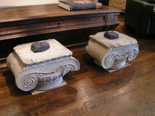Carved Limestone Capitals