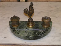 Rooster Inkwell Set