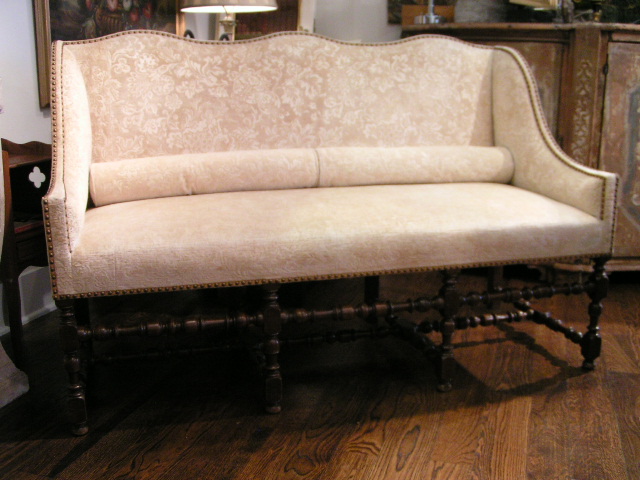 French wingback sofa